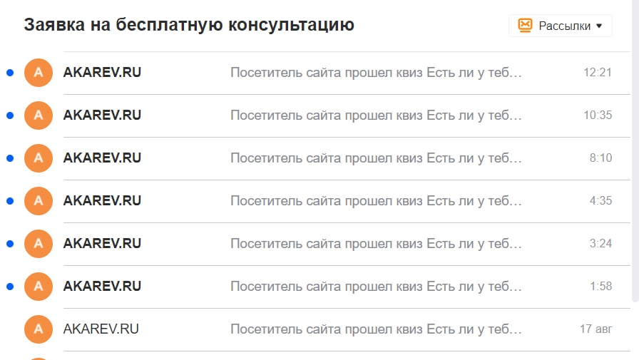 Вчера за весь день было 6 заявок. Сегодня в первой половине дня уже 6